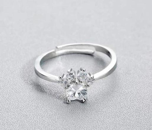 Kristály tappancs gyűrű