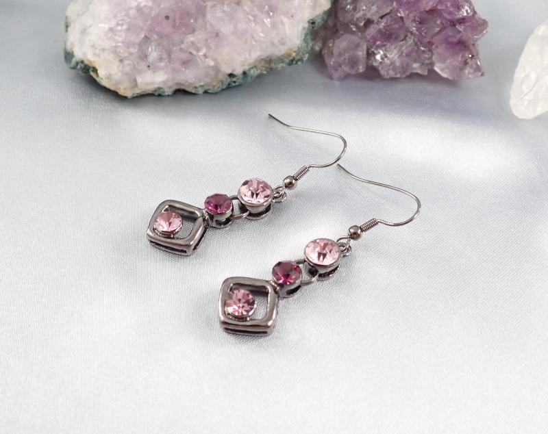 Lila árnyalatok fülbevaló