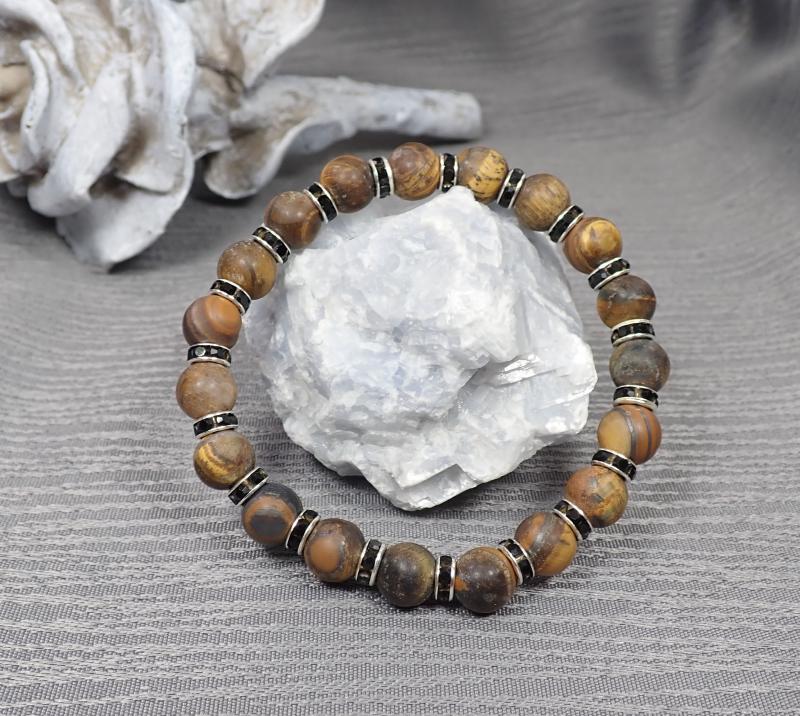 Matt tigrisszem karkötő