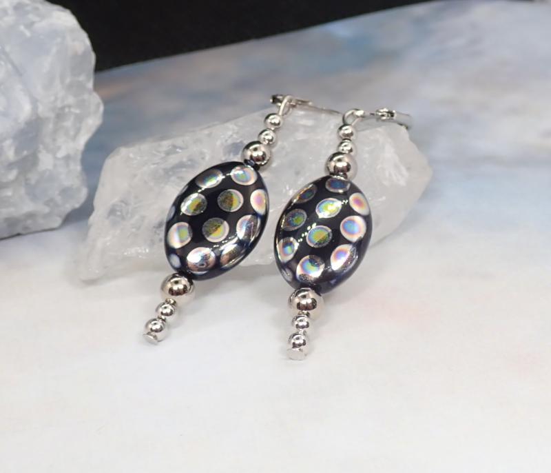 Pöttyös-gyöngyös fülbevaló