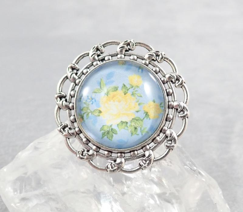 Sárga rózsás gyűrű