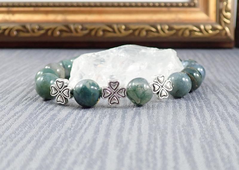 Szerencse karkötő, mohaachát