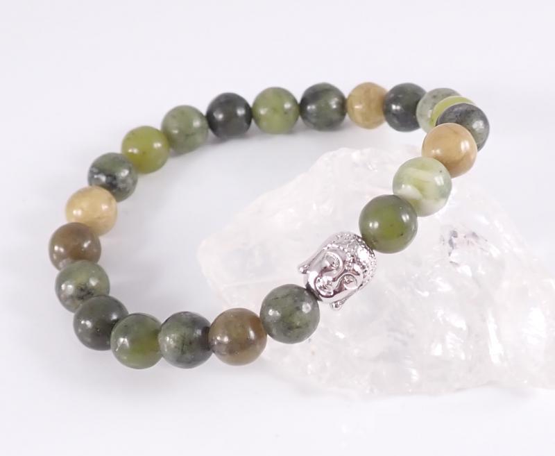 Szerpentin karkötő Buddhával