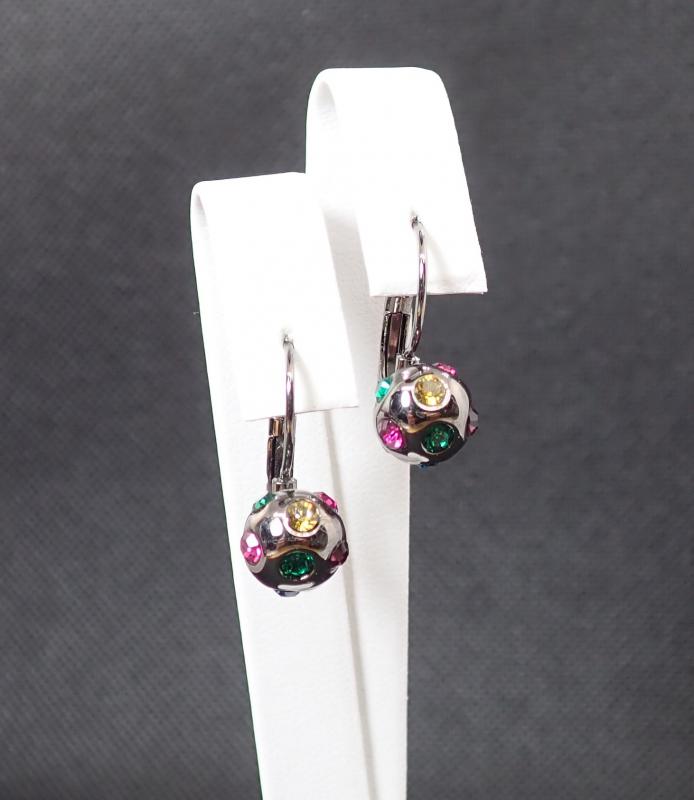 Színes gömböcske fülbevaló