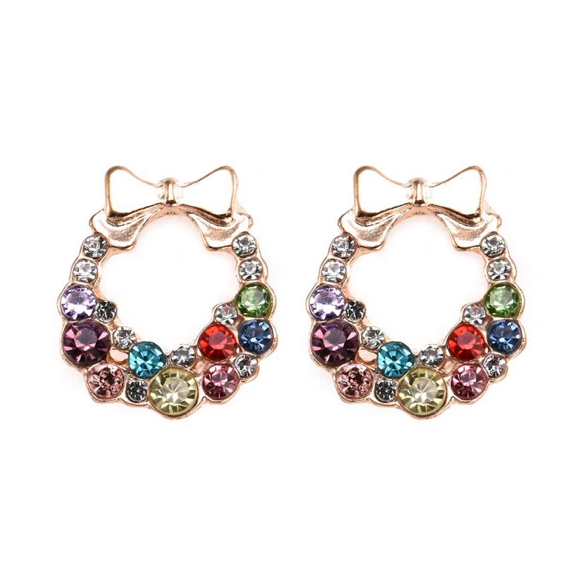 Színes koszorú fülbevaló