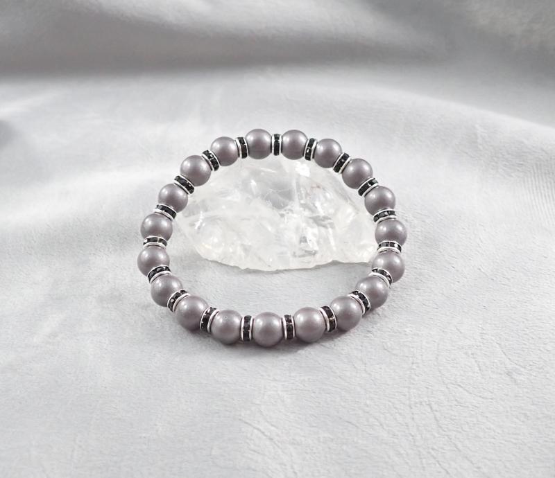 Szürke-fekete karkötő