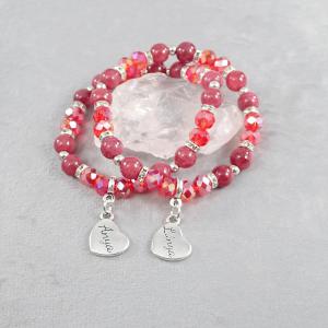 Anya-lánya karkötők, bordó