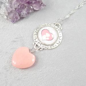 Anyaság medál színezett jádéval