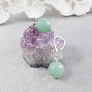 Aventurin gömb fülbevaló