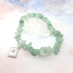 Aventurin szemcse karkötő (XL)