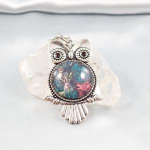 Bagoly talizmán kulcstartó – Kozmikus virág