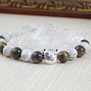 Cicafejes karkötő, howlit és tigrisszem