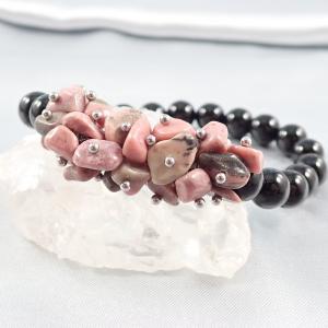 Erdei rózsa ásvány karkötő