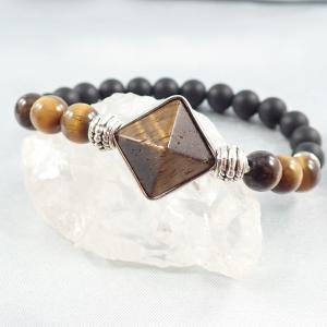 Erőközpont – tigrisszem karkötő