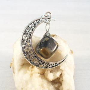 Félhold medál picasso jáspissal