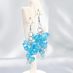 Fürtöcske fülbevaló, kék