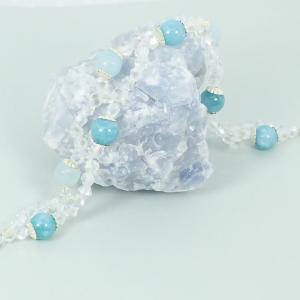 Fűzött karkötő acháttal