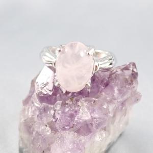 Gyűrű rózsakvarccal