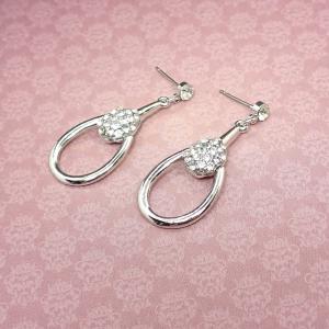 Ívek és strasszok fülbevaló