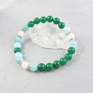 Jáde-achát karkötő