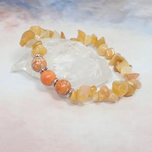 Jáde szemcse karkötő regalittal