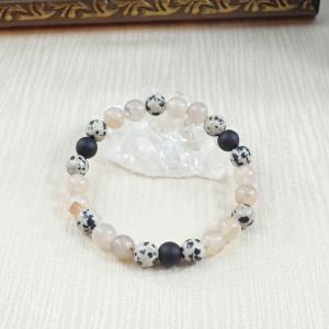 Karkötő dalmata jáspissal (XL)