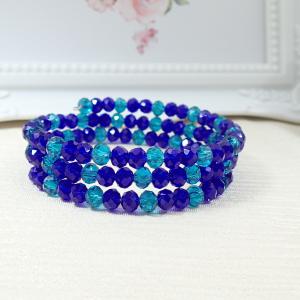 Kék árnyalatok memória karkötő 3