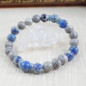 Képjáspis és császárkő karkötő 1