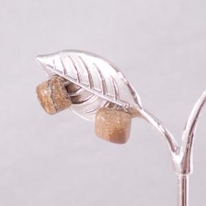 Képjáspis fülbevaló, négyzet 2