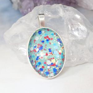 Konfetti medál, ovális