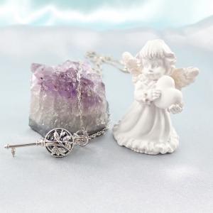 Kulcsocska, nyitható medál, sötét