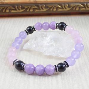 Lila árnyalatok achát karkötő