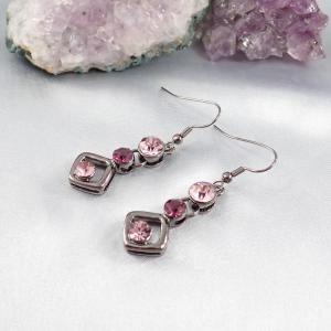 Lila árnyalatok fülbevaló