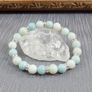 Matt amazonit karkötő