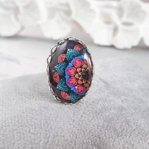 Modern mandalás gyűrű 2