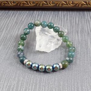 Mohaachát-hematit karkötő