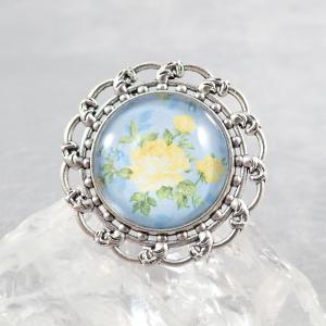 Sárga rózsás gyűrű