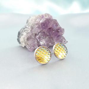 Sellő fülbevaló, sárga