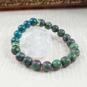 Tarka és zöld jáde karkötő 2