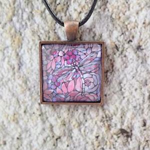 Tiffany mintás medál