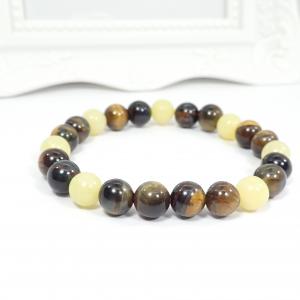 Tigrisszem és jáde karkötő