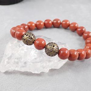 Vörös jáspis karkötő