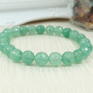 Zöld achát karkötő, csiszolt