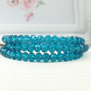 Zöldeskék memória karkötő