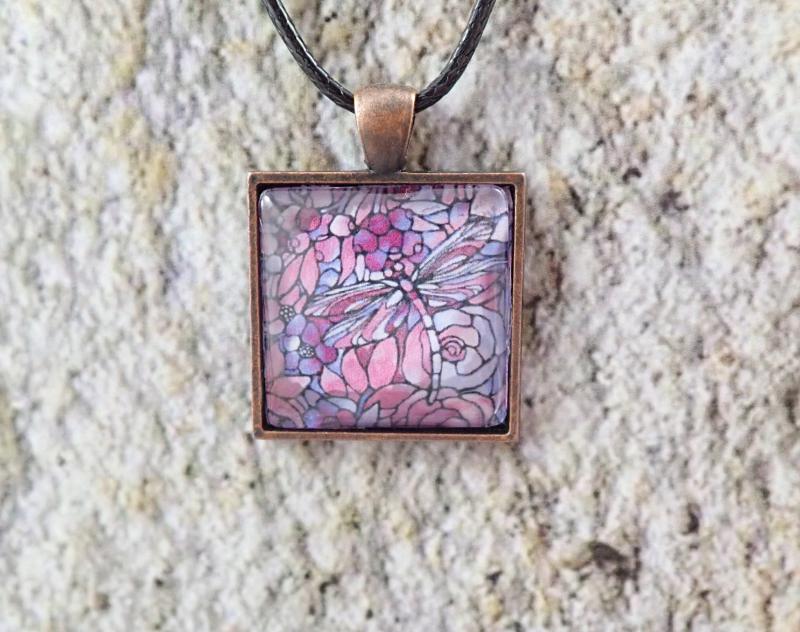 Tiffany mintás medál