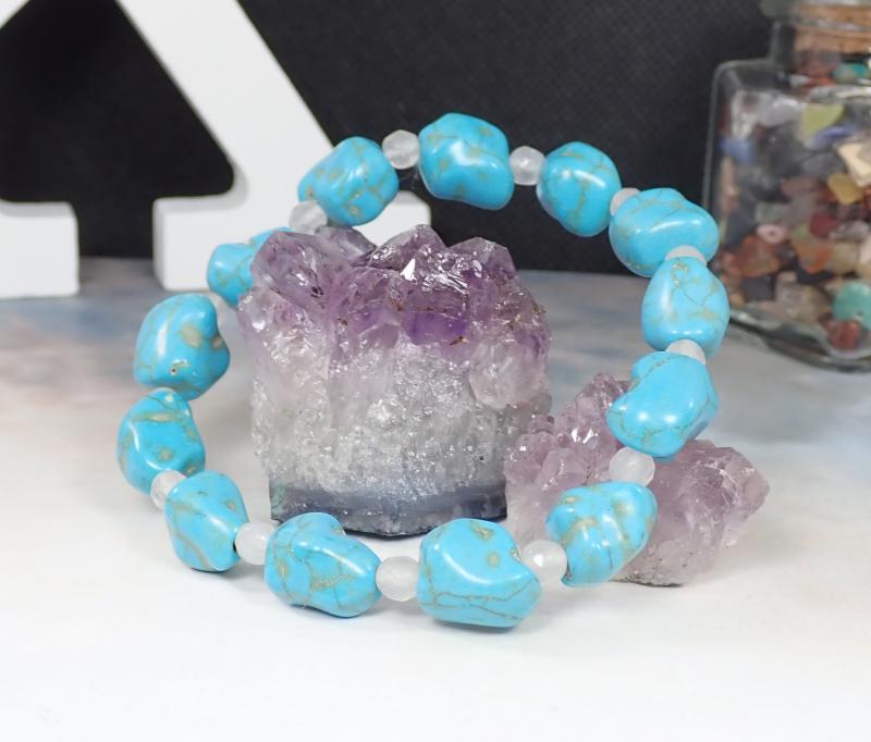 Türkint és jáde karkötő