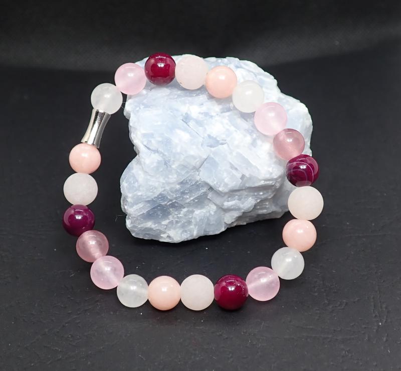 Vegyes achátok fém dísszel