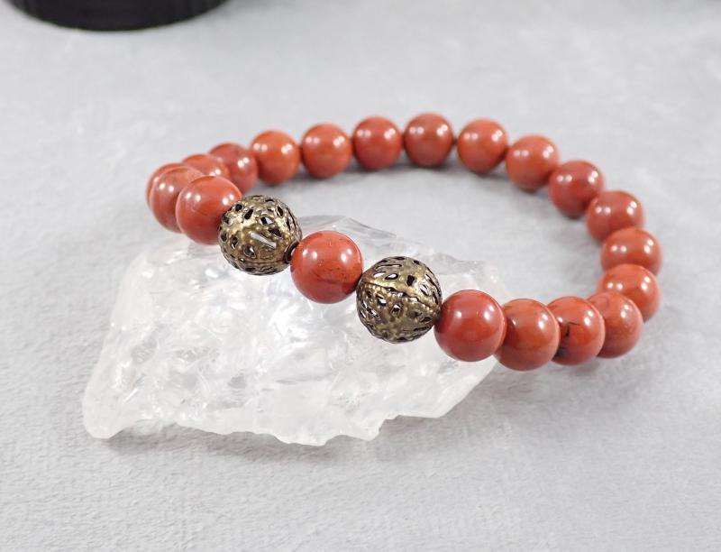 Vörös jáspis karkötő