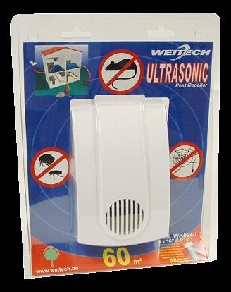 WK0240 Ultrahangos riasztó egér, bolha, kullancs, pók ellen