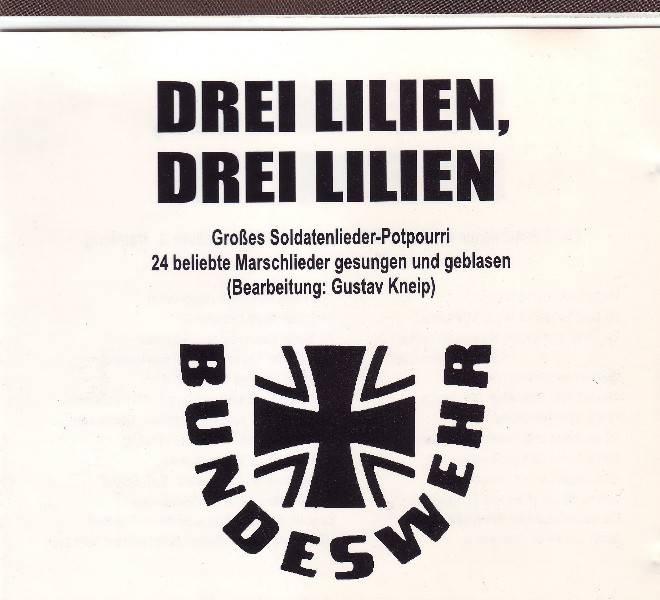 Drei Lilien, Drei Lilien Bundeswehr német indulók CD SZTEREO